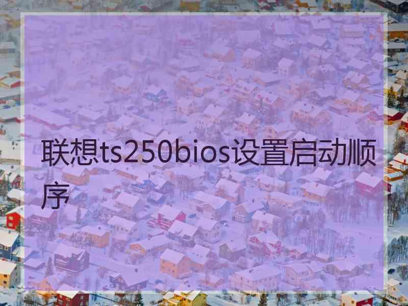 联想ts250bios设置启动顺序