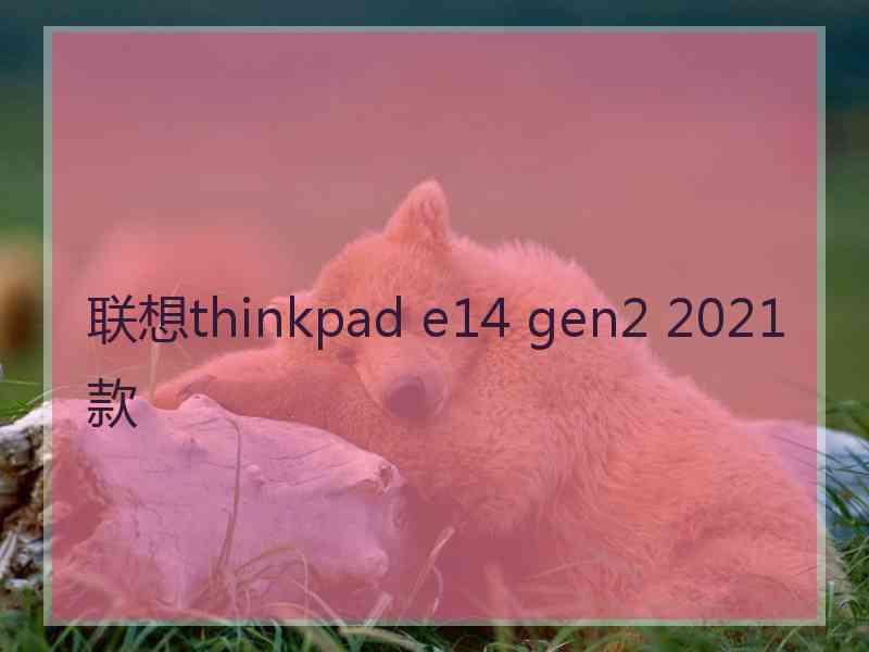 联想thinkpad e14 gen2 2021款