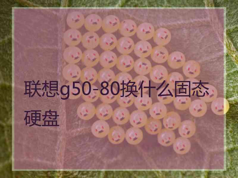 联想g50-80换什么固态硬盘