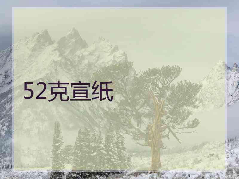 52克宣纸