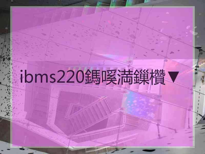 ibms220鎷嗘満鏁欑▼