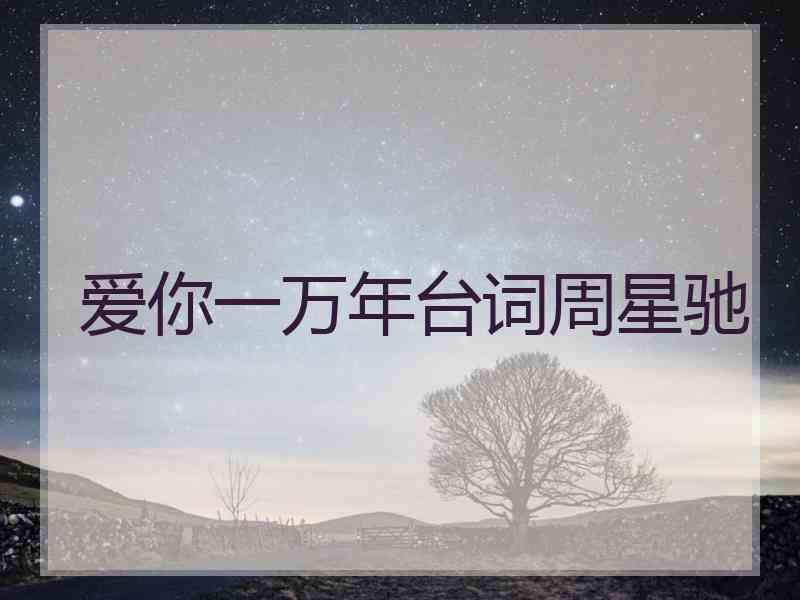 爱你一万年台词周星驰