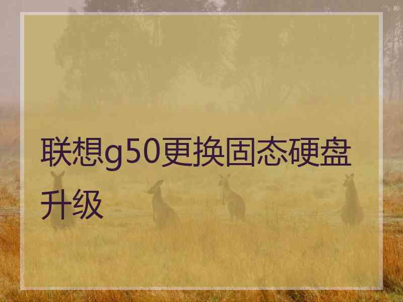 联想g50更换固态硬盘升级