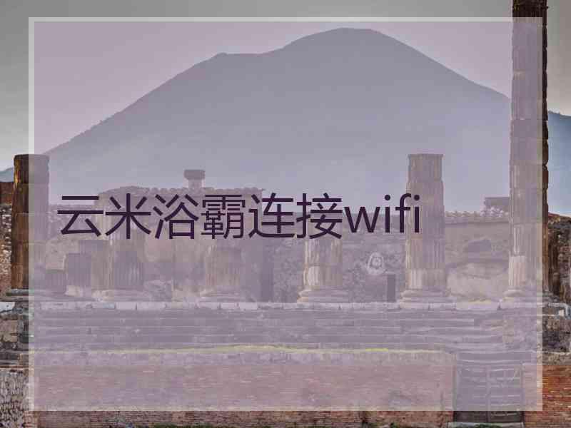 云米浴霸连接wifi